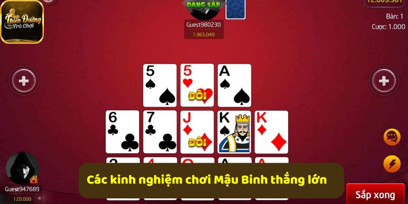 Kinh nghiệm chơi Mậu Binh giúp thắng lớn và chiến thuật hiệu quả
